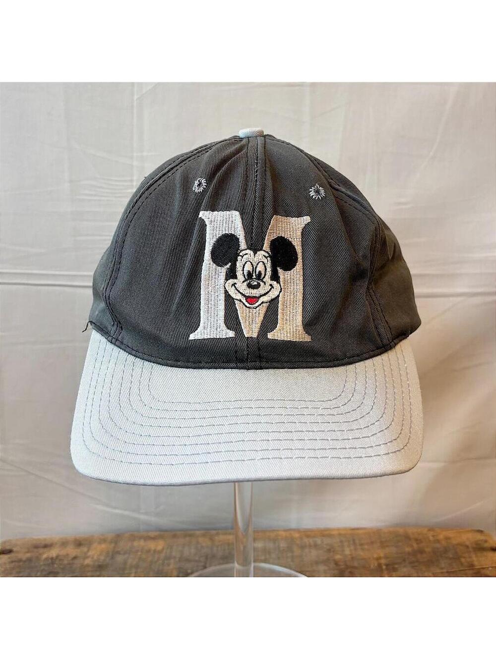 VTG 80s Mickey Mouse Snapback Made in USA Walt Disney Company Embroidered Hat